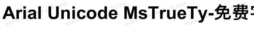 Arial Unicode MsTrueTy字体转换